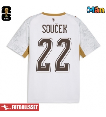 Tjeckien Tomas Soucek #22 Bortatröja VM 2026 Kortärmad